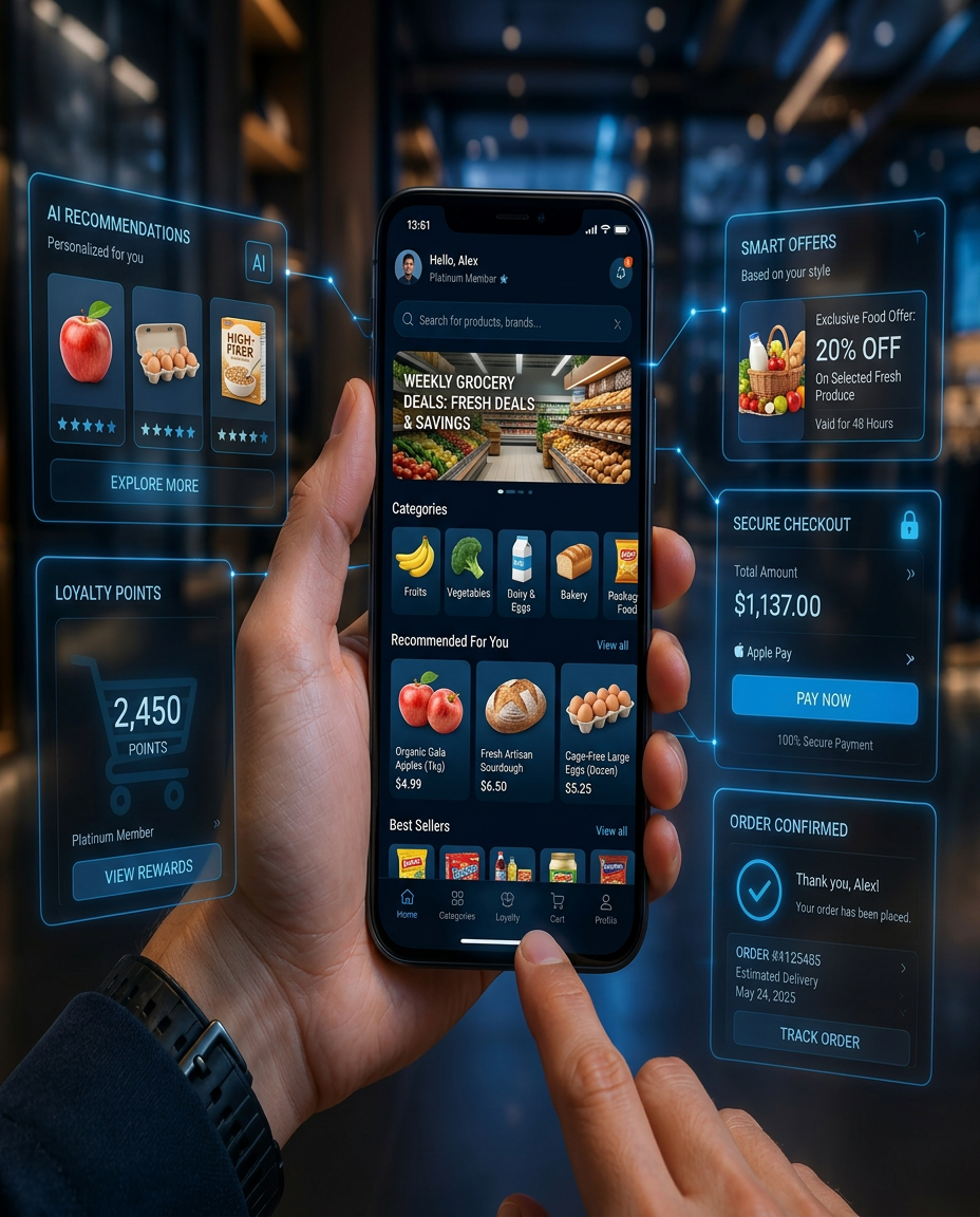 AI-Powered Hypermarket Shopping Application